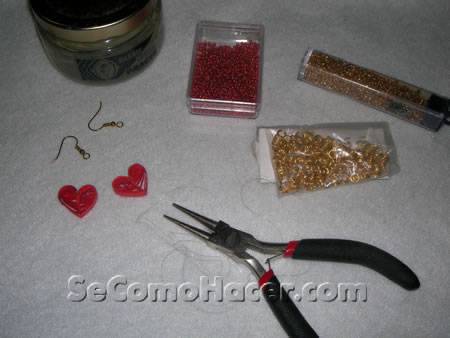 Cómo hacer pendientes de corazón