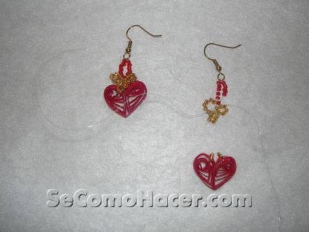 Cómo hacer pendientes de corazón
