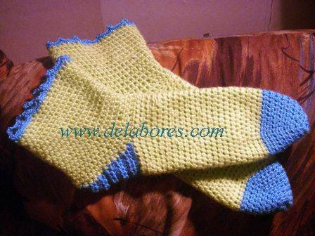 Calcetines de ganchillo, tejidos a crochet